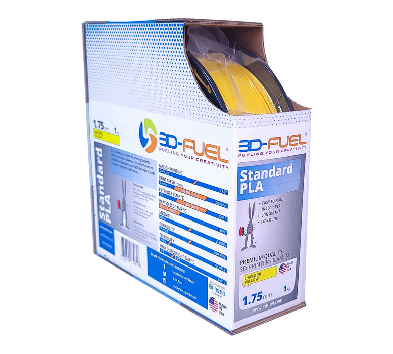 Standard PLA+, Daffodil Yellow, 1.75mm - 3D-Fuel
