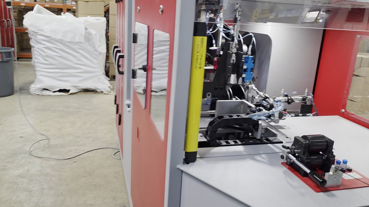 The FEELO Prima automated spool winder on the 3D-Fuel production floor