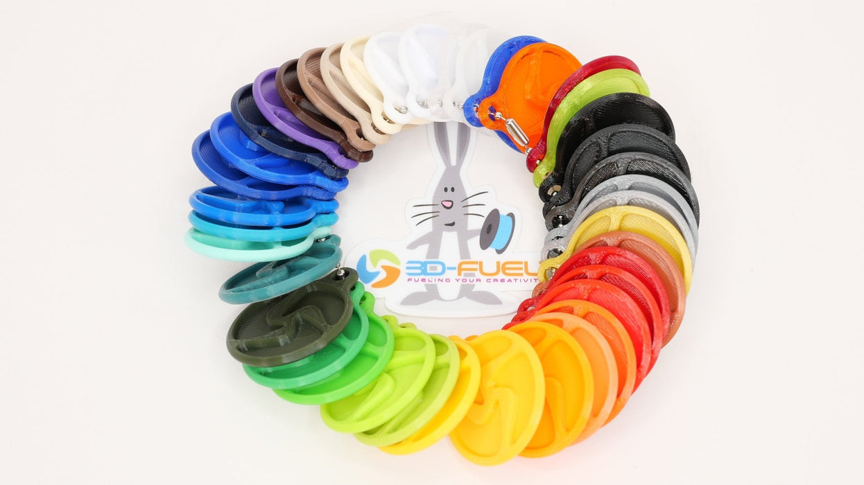 Color Keychain Sample Set for 3D - Fuel Colors - 3D - Fuel
