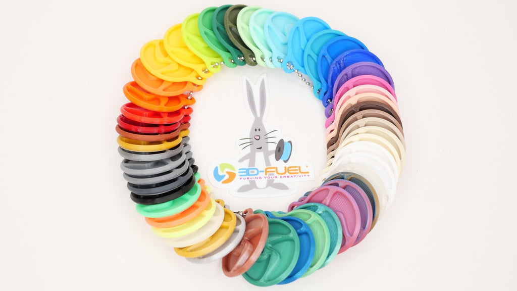 Color Keychain Sample Set for 3D - Fuel Colors - 3D - Fuel
