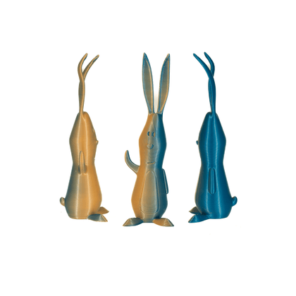 Dual - Color Silk PLA+, Silky Blue Orange Theory, 1.75mm - 3D - Fuel