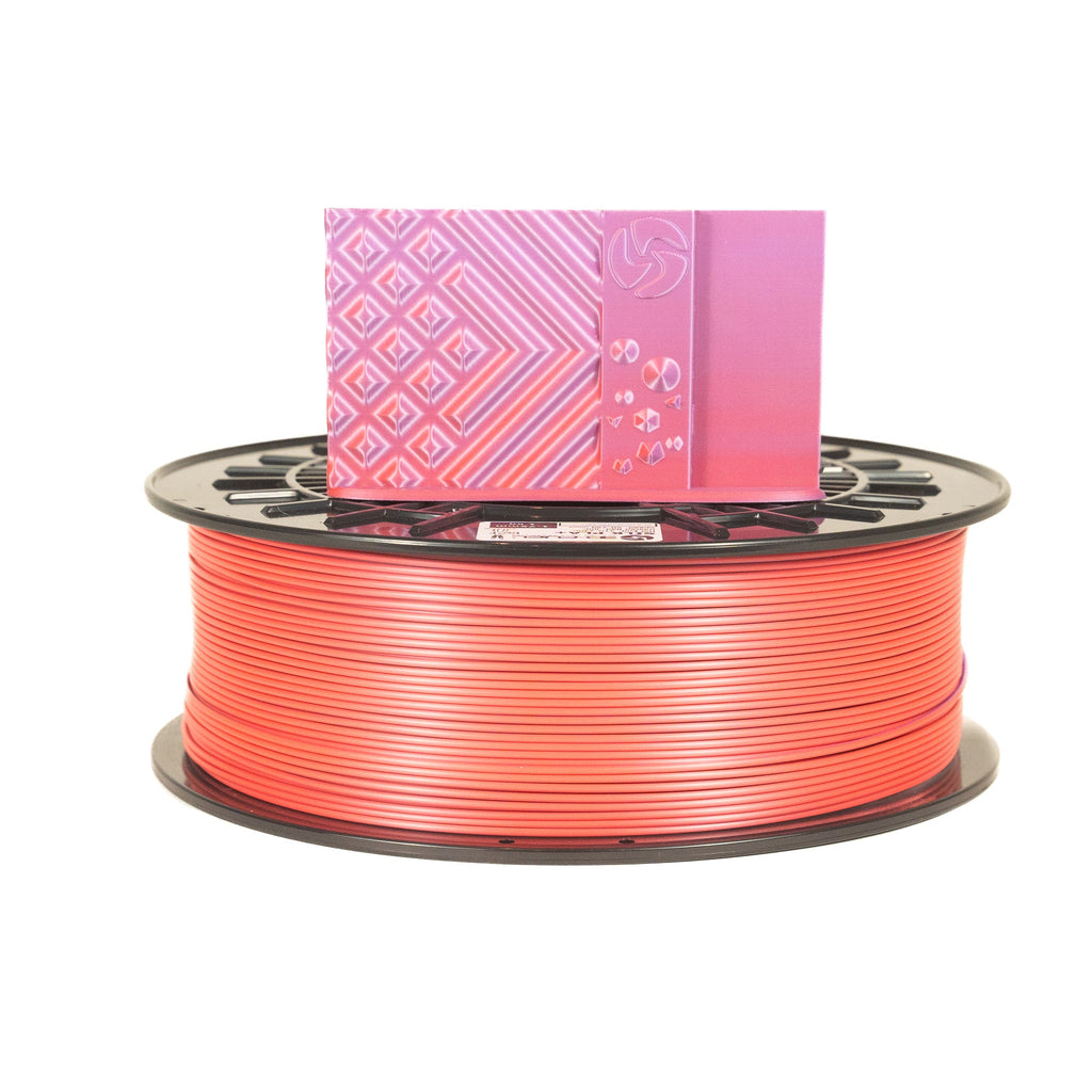 Dual - Color Silk PLA+, Silky Mixed Berry, 1.75mm - 3D - Fuel