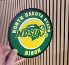 ndsu bison printed in Pro PCTG Toolbox Forest Green and Toolbox Yellow - 2