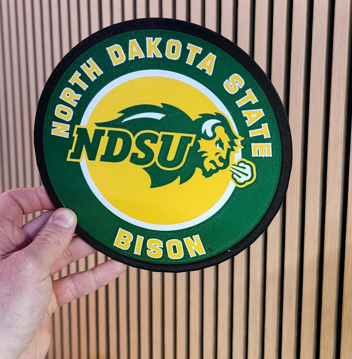 ndsu bison printed in Pro PCTG Toolbox Forest Green and Toolbox Yellow - 1
