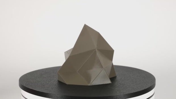 3D printed crystal gem printed using 3D-Fuel made in USA Pro PCTG filament in FDE V2 color