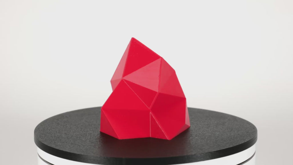 Pro PCTG, Fire Engine Red, 1.75mm - 3D - Fuel 3D printed crystal gem rotating video