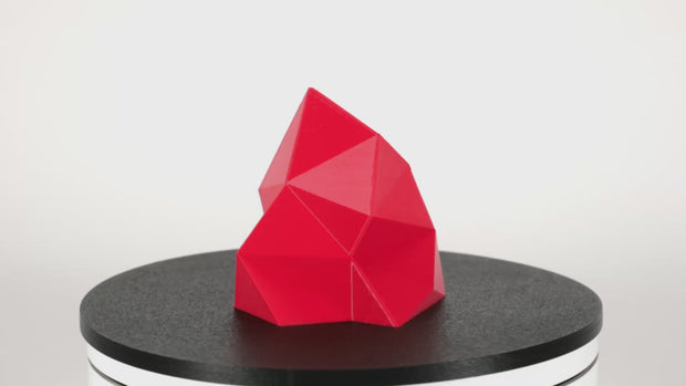 Pro PCTG, Fire Engine Red, 1.75mm - 3D - Fuel 3D printed crystal gem rotating video