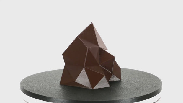 Pro PCTG, Chocolate Brown, 1.75mm - 3D-Fuel 3D printed crystal gem made in usa rotating video
