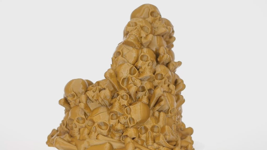 Coyote Brown Pro PCTG 3D printed skull phone holder - rotating video