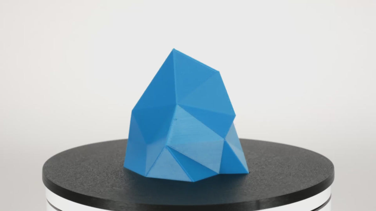 Pro PCTG, Caribbean Blue, 1.75mm - 3D - Fuel 3D printed crystal gem rotating video
