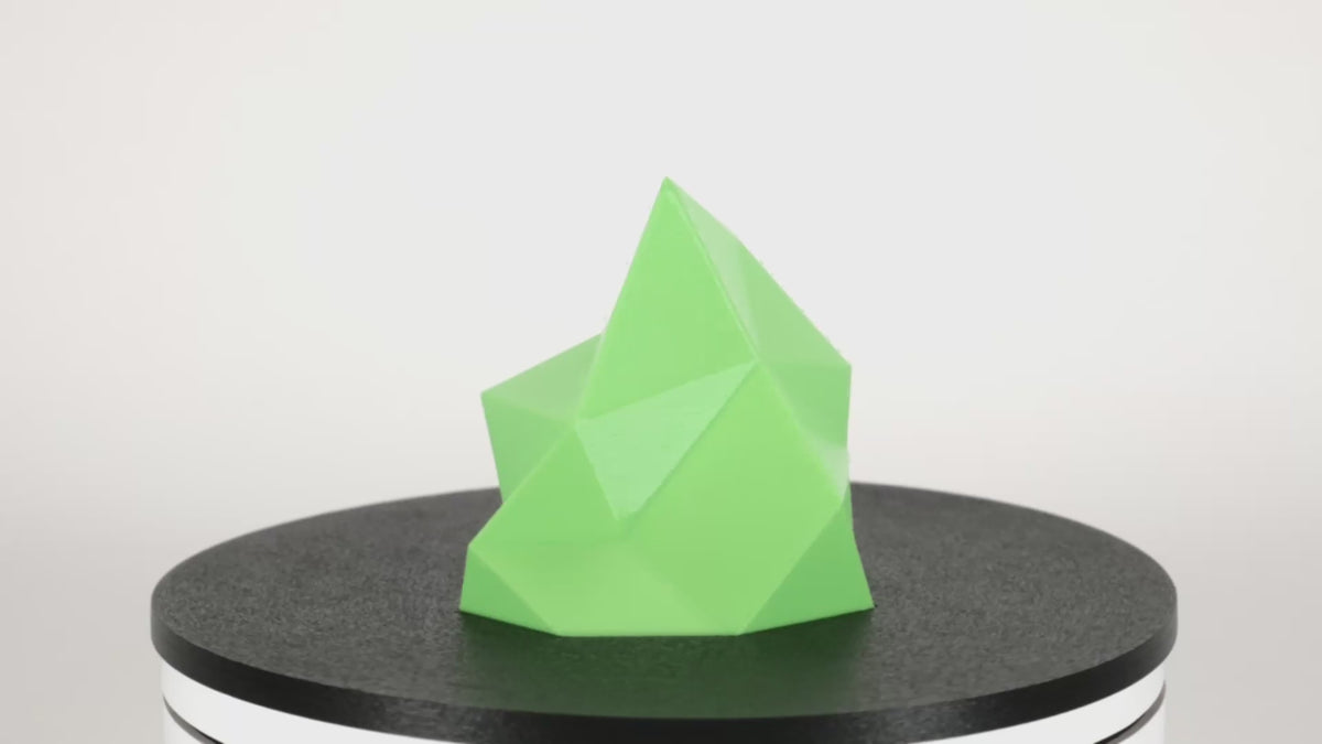 3D-fuel pro PCTG toolbox lime 3D printed crystal gem that matches festool lime green and is manufactured in the USA rotating video