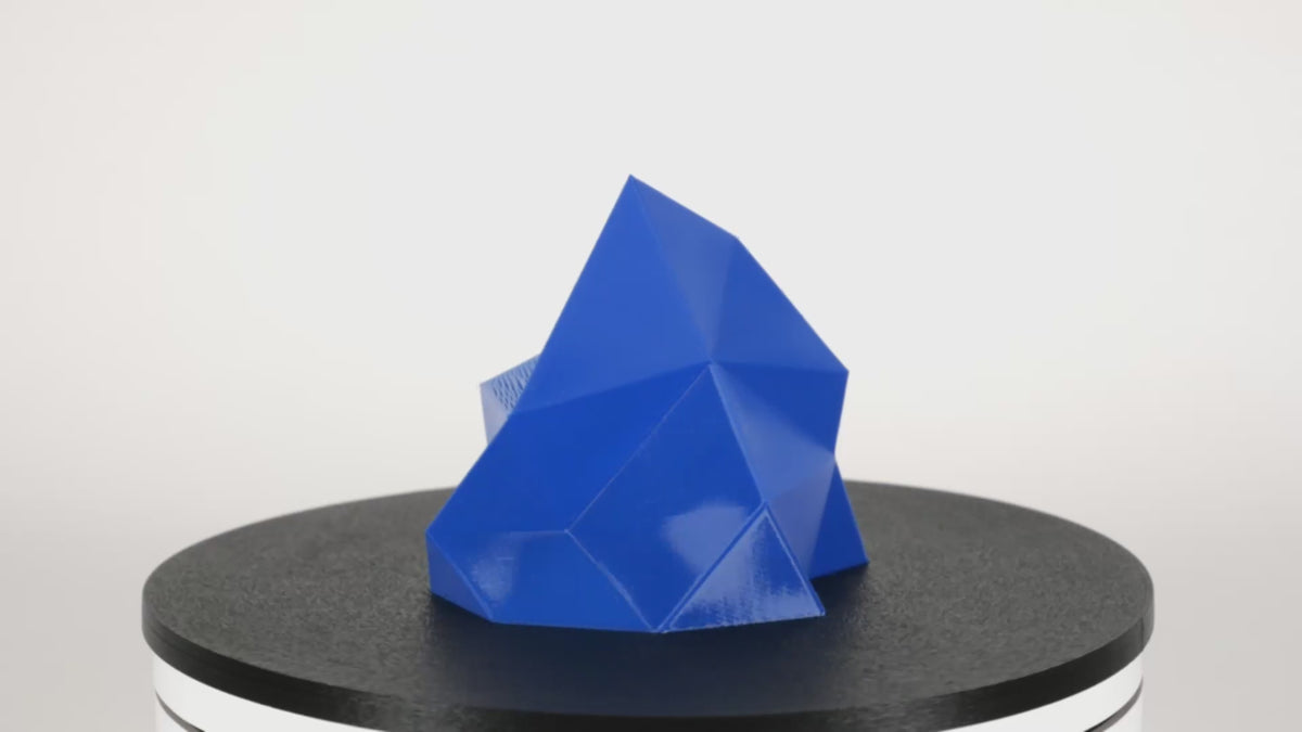 3D printed crystal gem made in USA by 3D-Fuel with Toolbox Jig Blue color, which is a perfect color match for Kreg blue. material is Pro PCTG filament