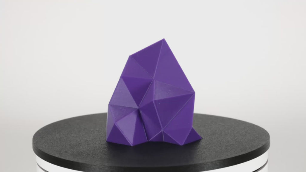 Pro PCTG, Grape Purple, 1.75mm - 3D - Fuel 3D printed crystal gem rotating video