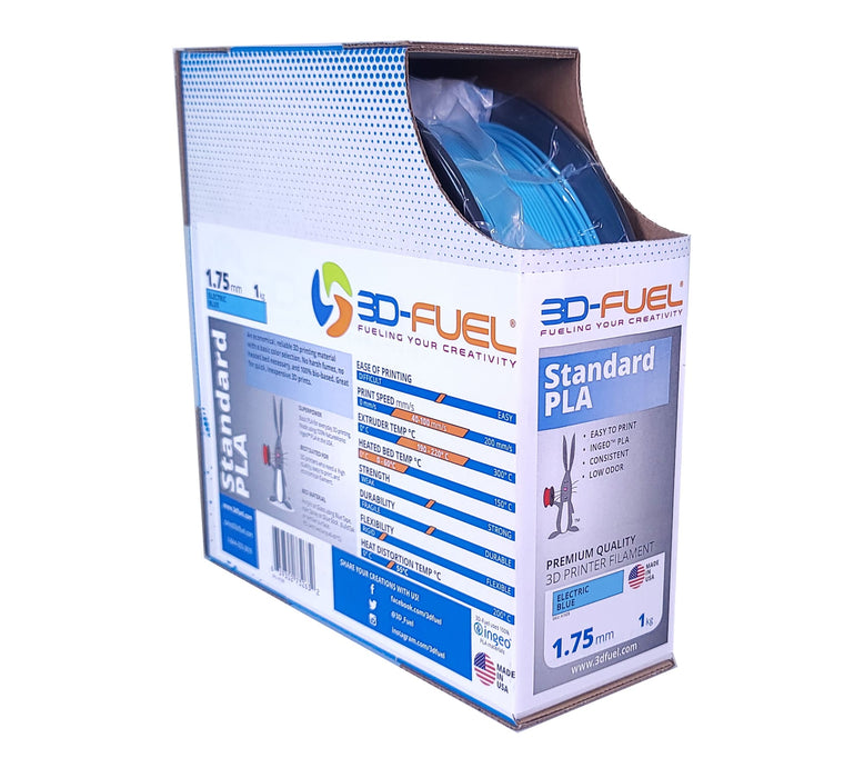 Standard PLA+, Electric Blue, 1.75mm - 3D-Fuel